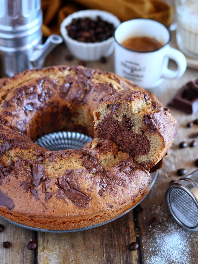 Kaffee-Kakao-Marmorkuchen