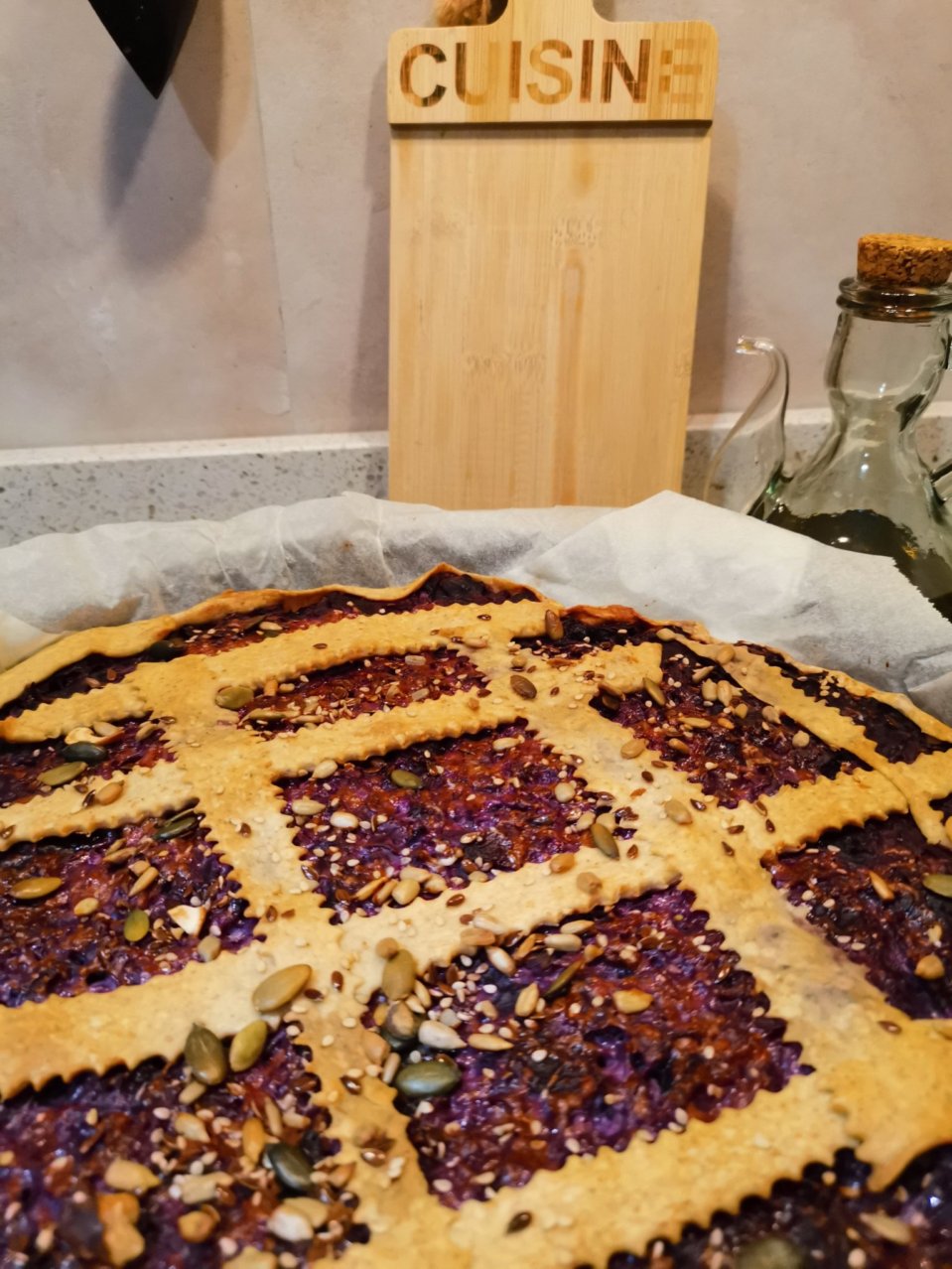 Kuchen mit Rotkohl und meinem verrückten Teig