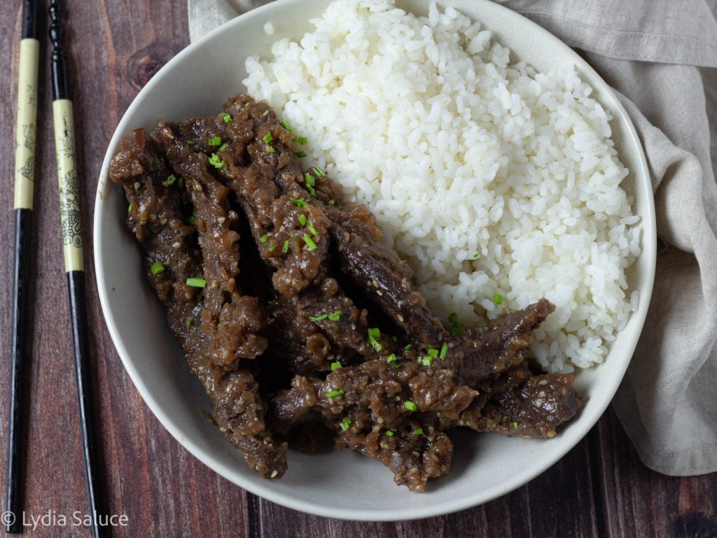 Mongolisches Rindfleisch