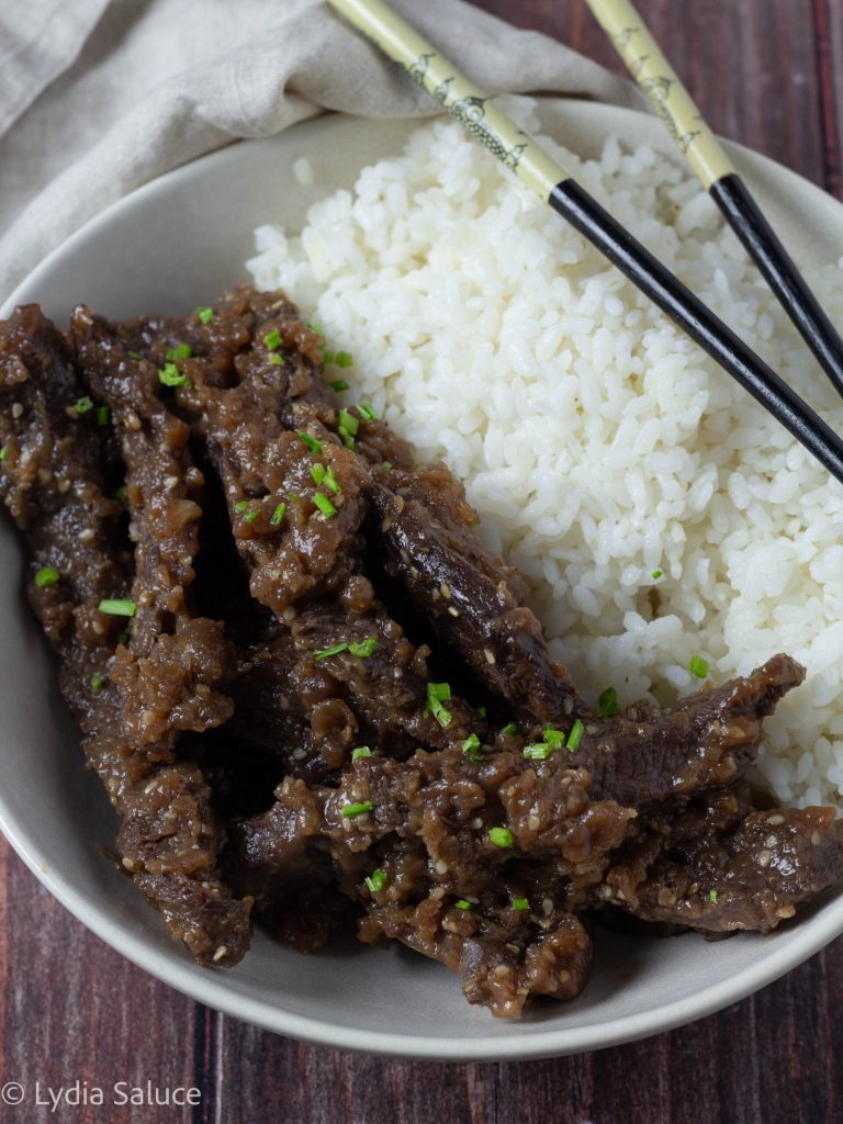 Mongolisches Rindfleisch