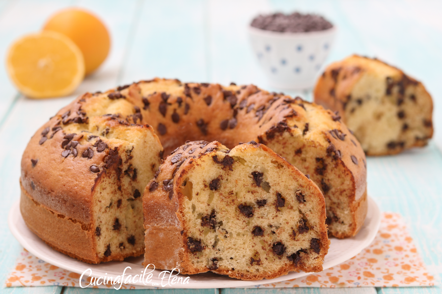 Orangenkuchen mit Schokoladenstückchen