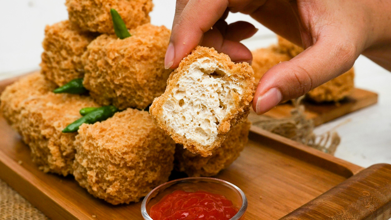 Knusprig paniertes Tofu