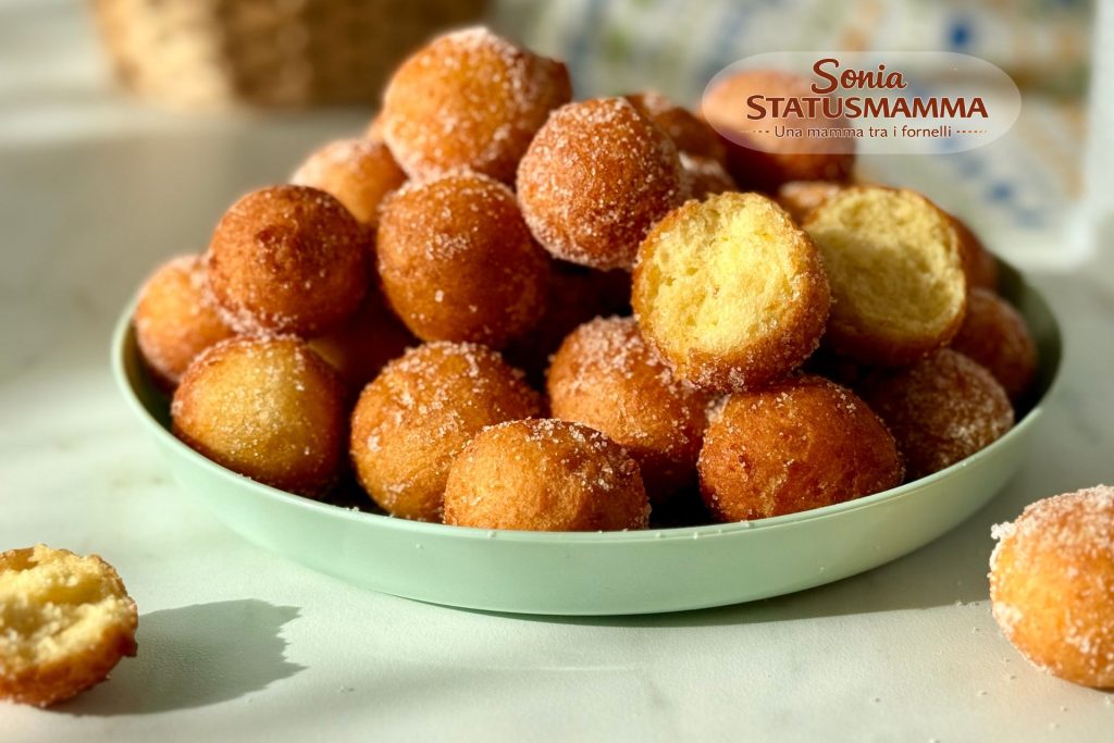 Ricotta-Krapfen der Wolken-Trick, um sie super fluffig zu machen