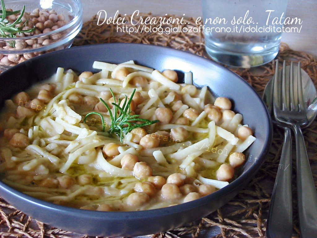 Risottierte Pasta mit Kichererbsen