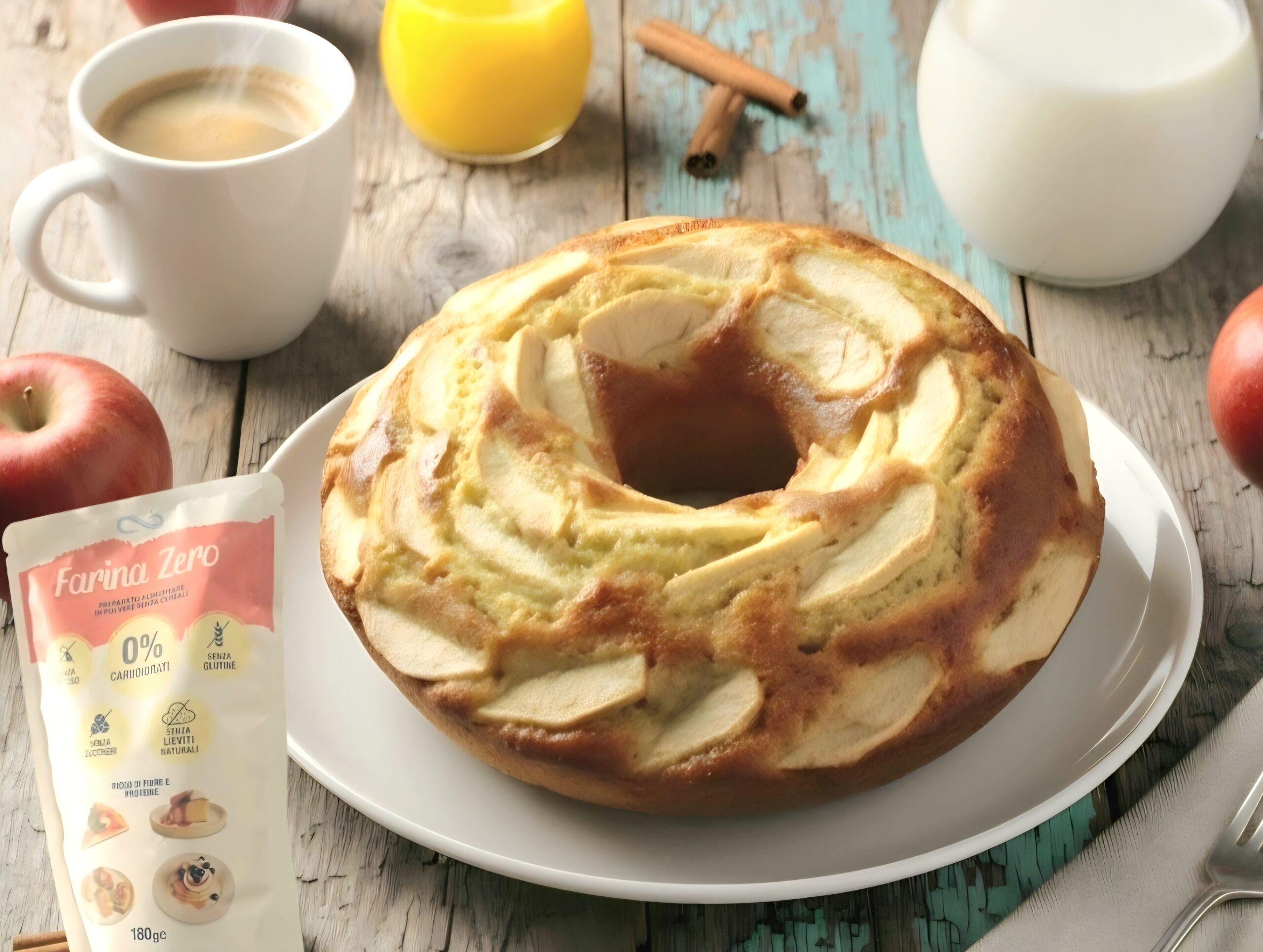 Der Apfelkranzkuchen mit Nuvola Zero Mehl