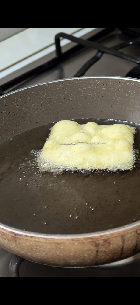 Die Krapfen frittieren