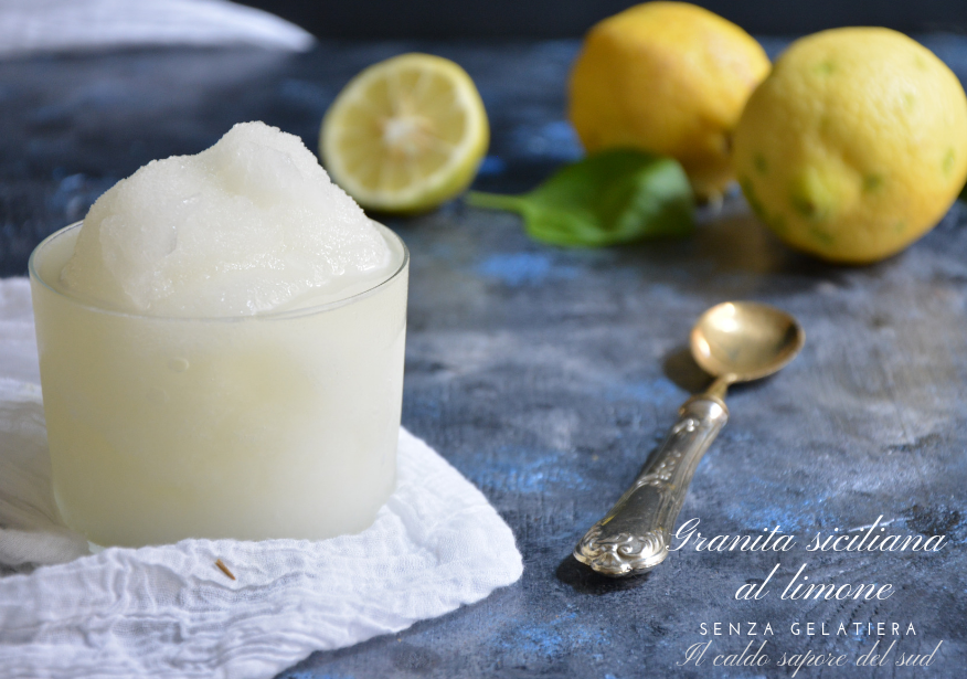 Sizilianische Zitronengranita