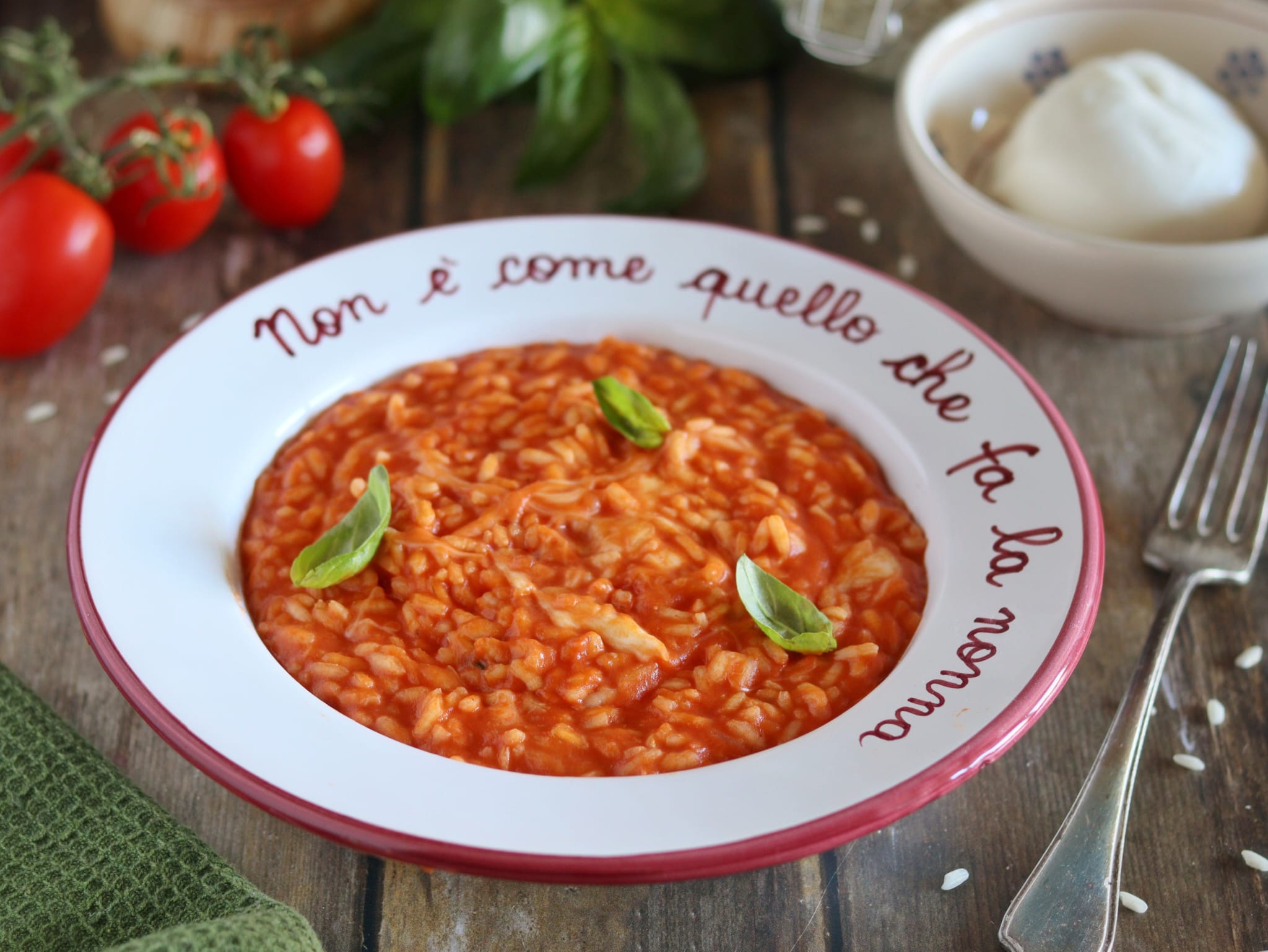 Tomatenreis mit Mozzarella