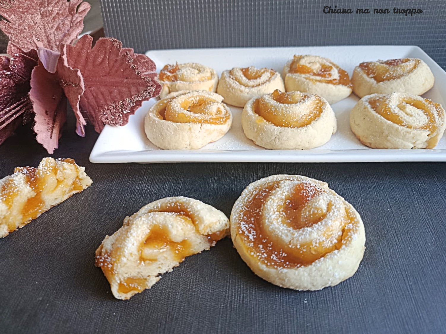 Weiche Schnecken mit Ricotta und Marmelade