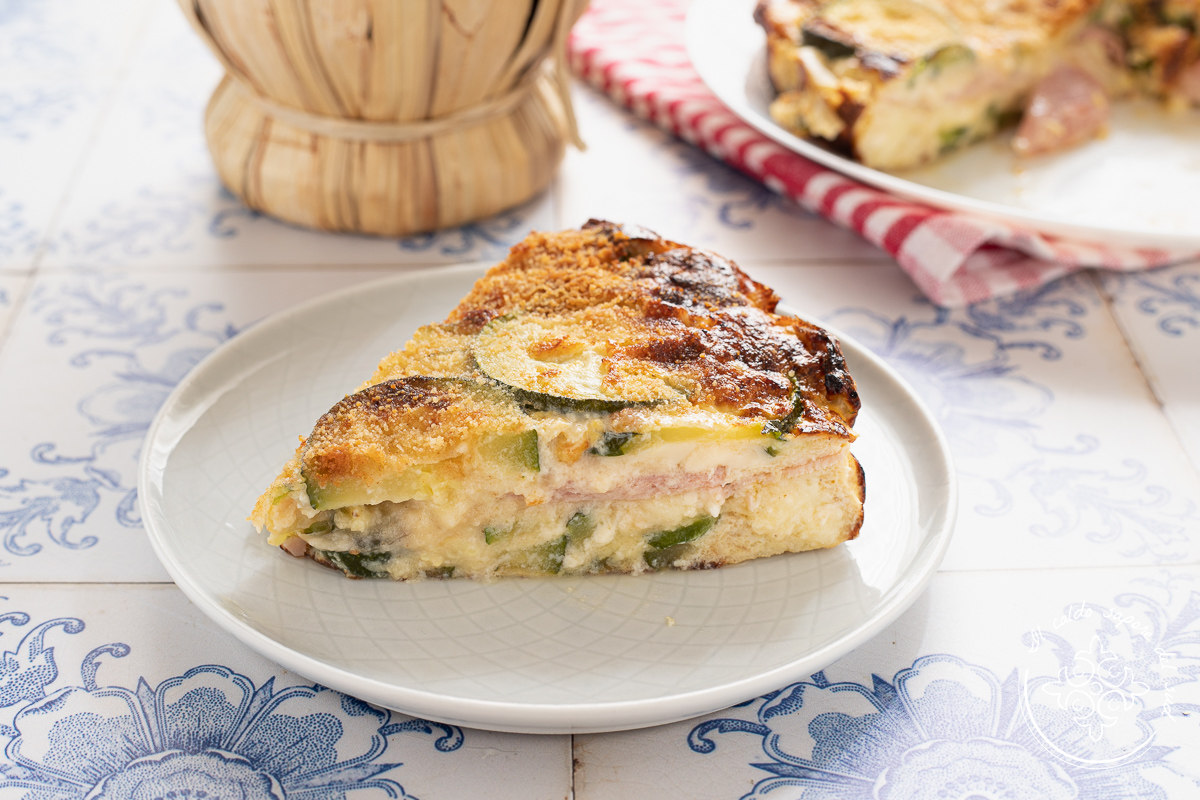 Im Ofen gebackene Zucchinifrittata