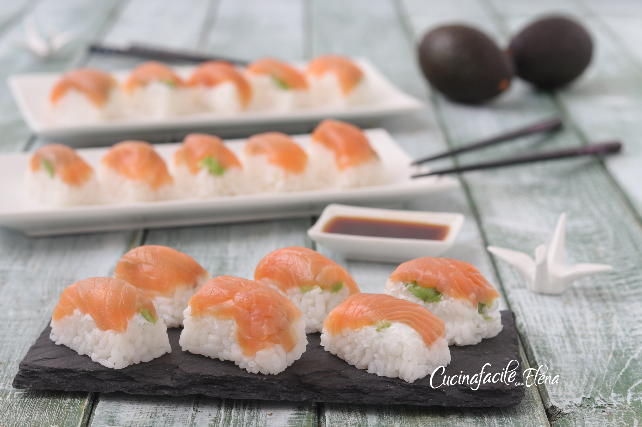 Clevere hausgemachte Sushi