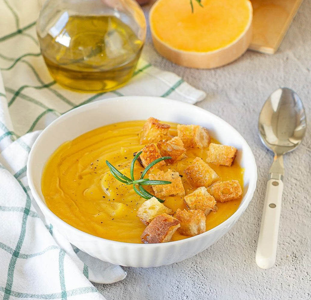 Cremige Kürbis-Kartoffel-Suppe