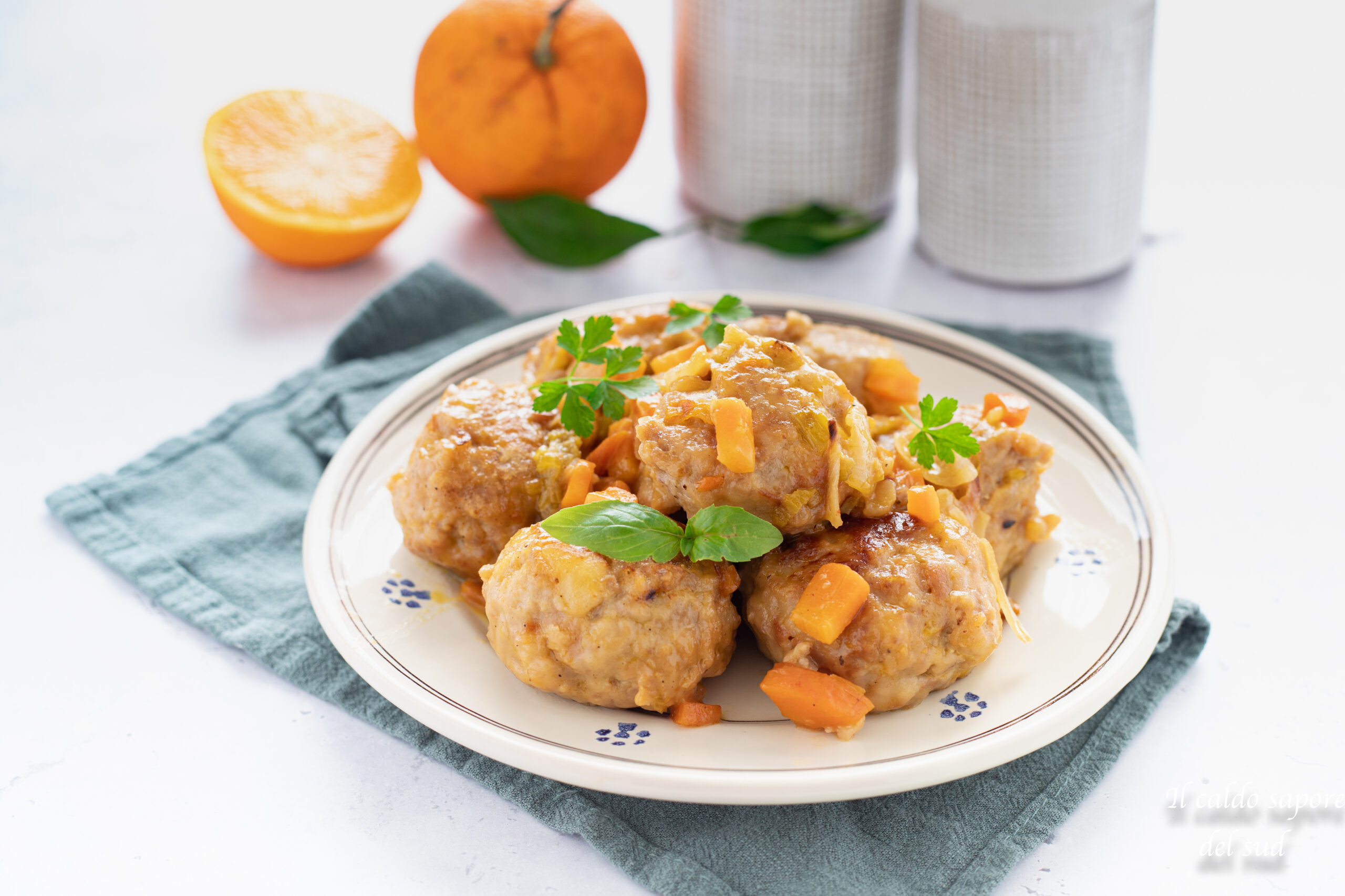 Süß-saure Fleischbällchen mit Orange