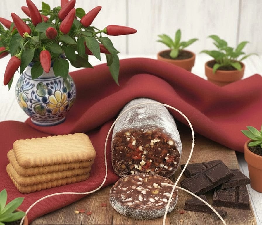 Diät-Chilischokoladen-Salami