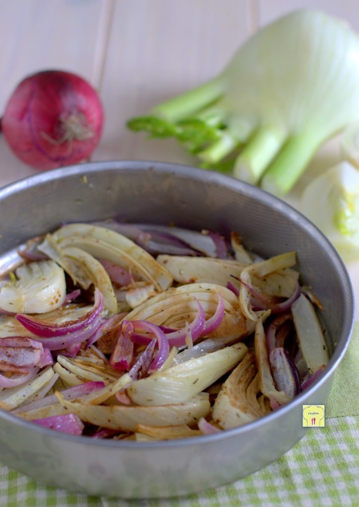 karamellisierte Fenchel und rote Zwiebeln gp