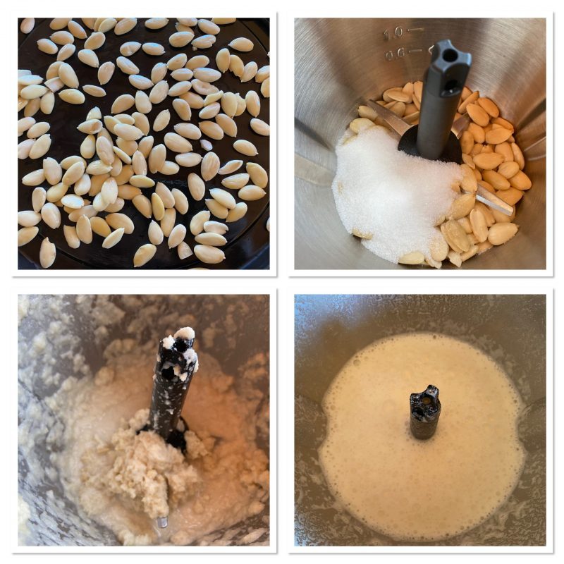 hausgemachte Mandelmilch