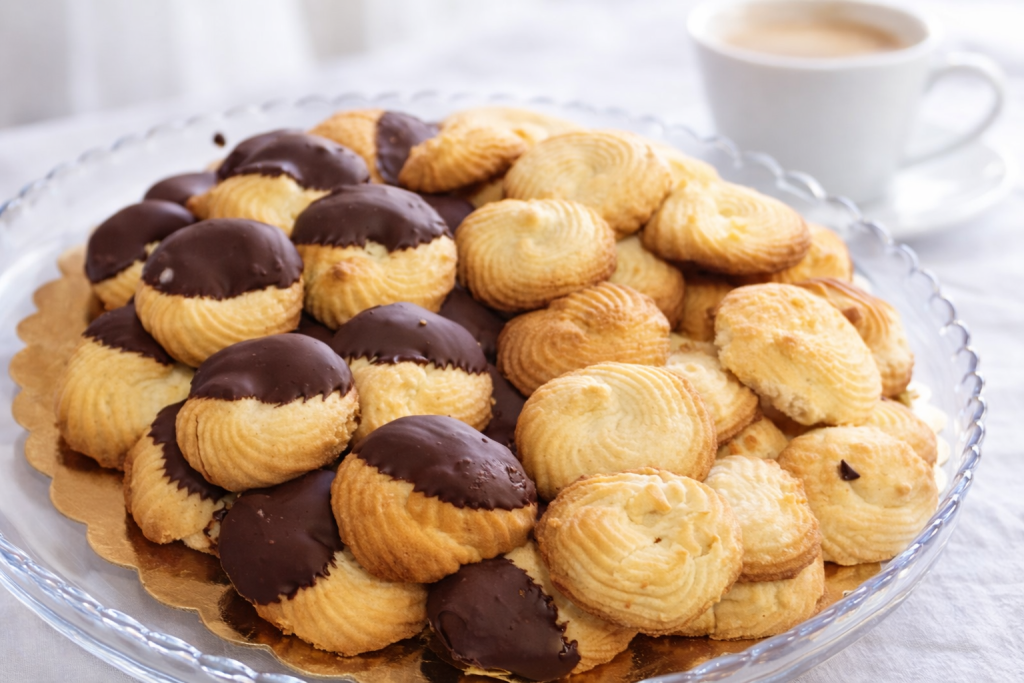 Glutenfreie Butterkekse, traditionelle hausgemachte Meneghini