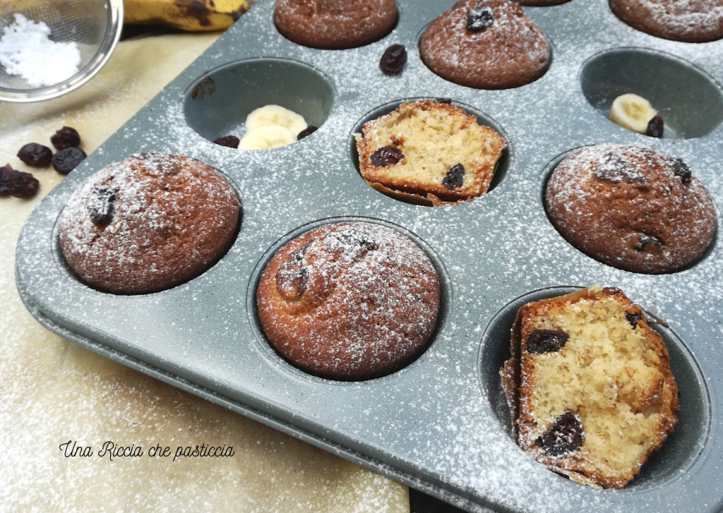 muffins banane und heidelbeeren 2