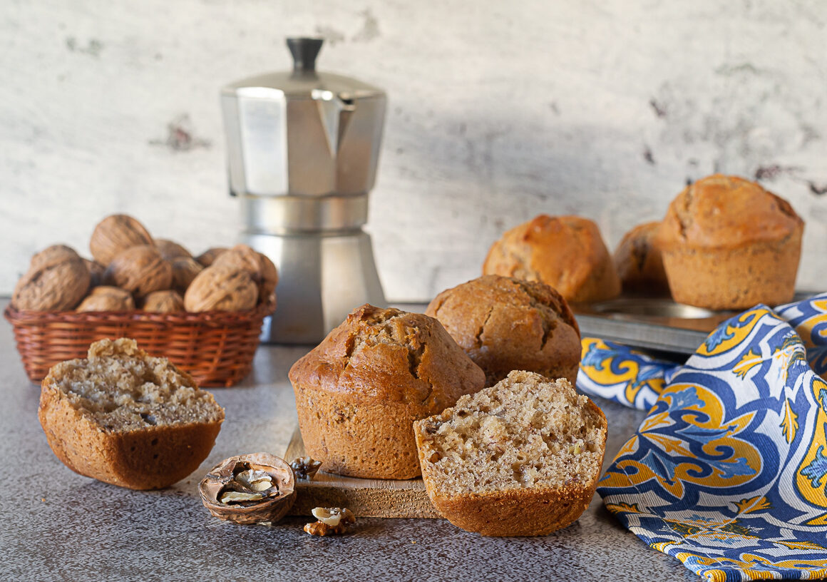 Bananen-Kaffee-Walnuss-Muffins