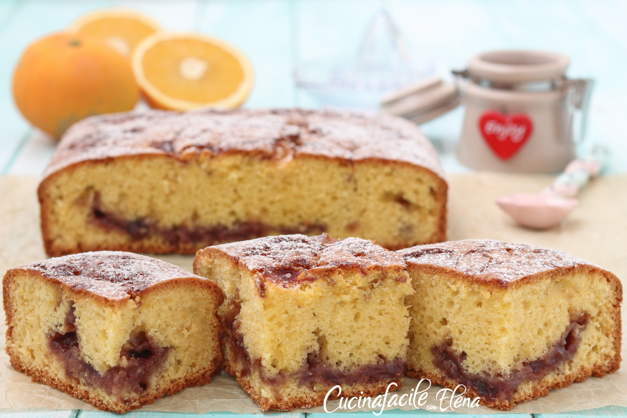 Orangenkuchen mit Marmelade