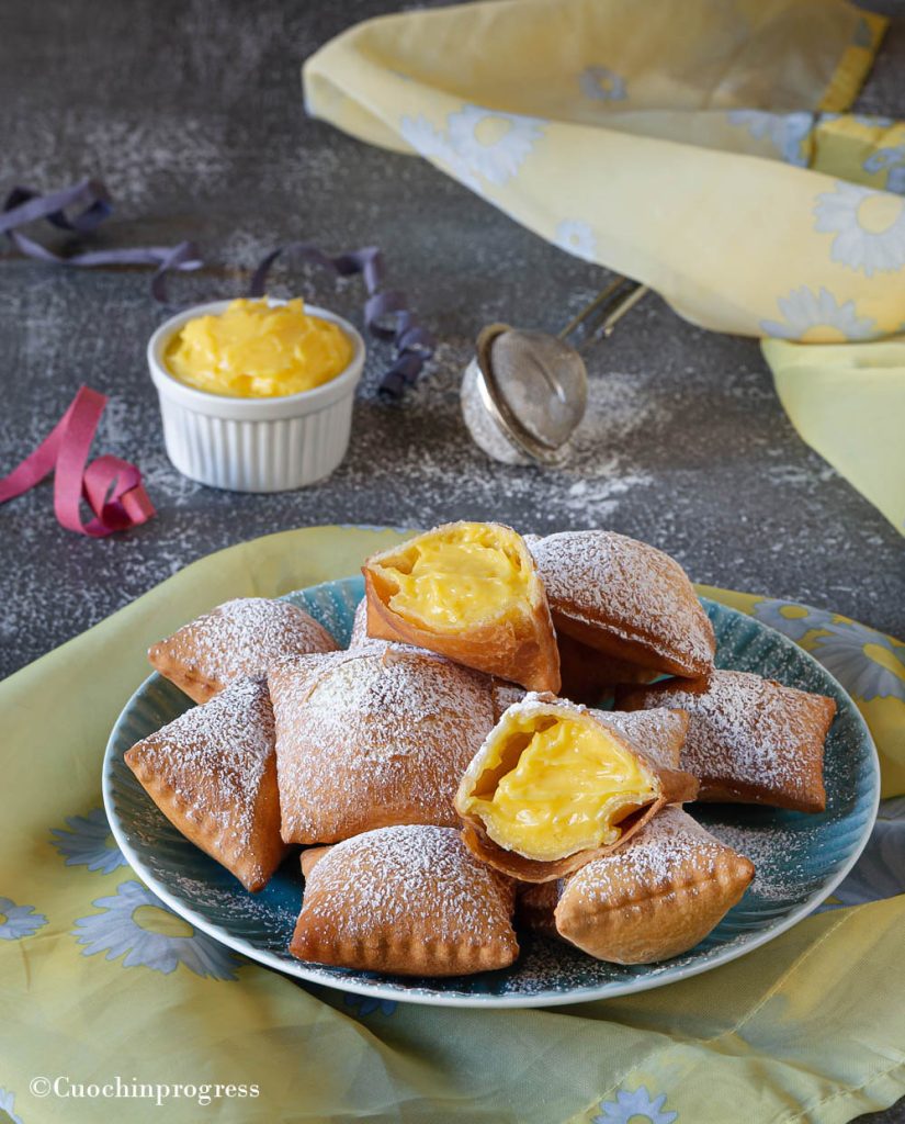 ravioli dolci alla crema