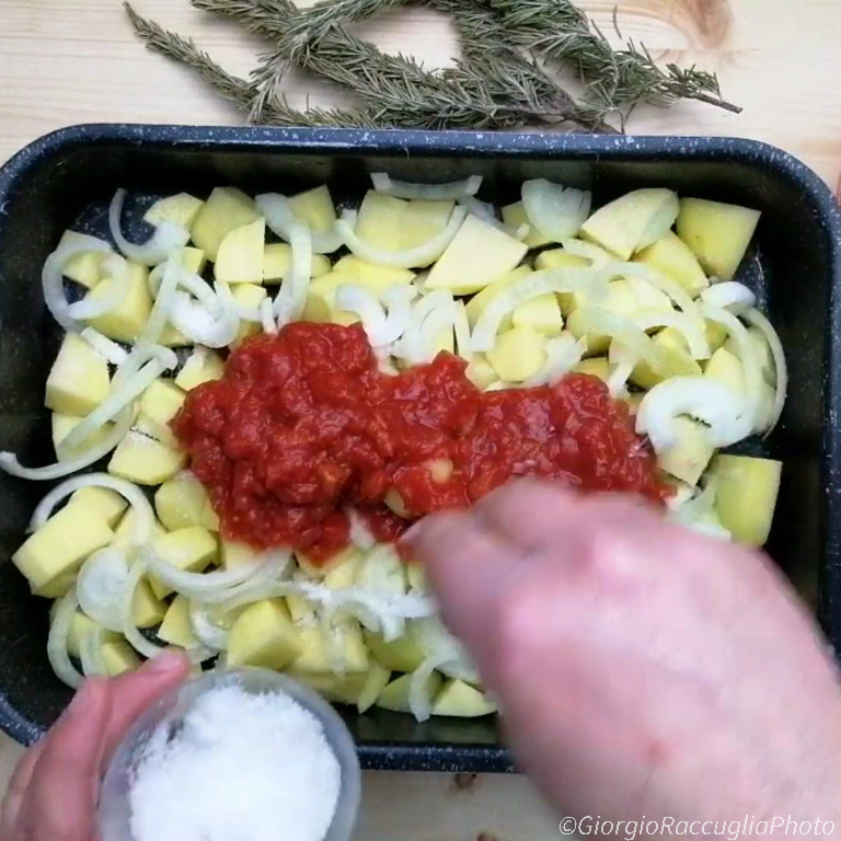 Rezept Wurst und Kartoffeln nach Pizzaiola-Art