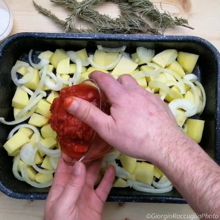 Rezept Wurst und Kartoffeln nach Pizzaiola-Art