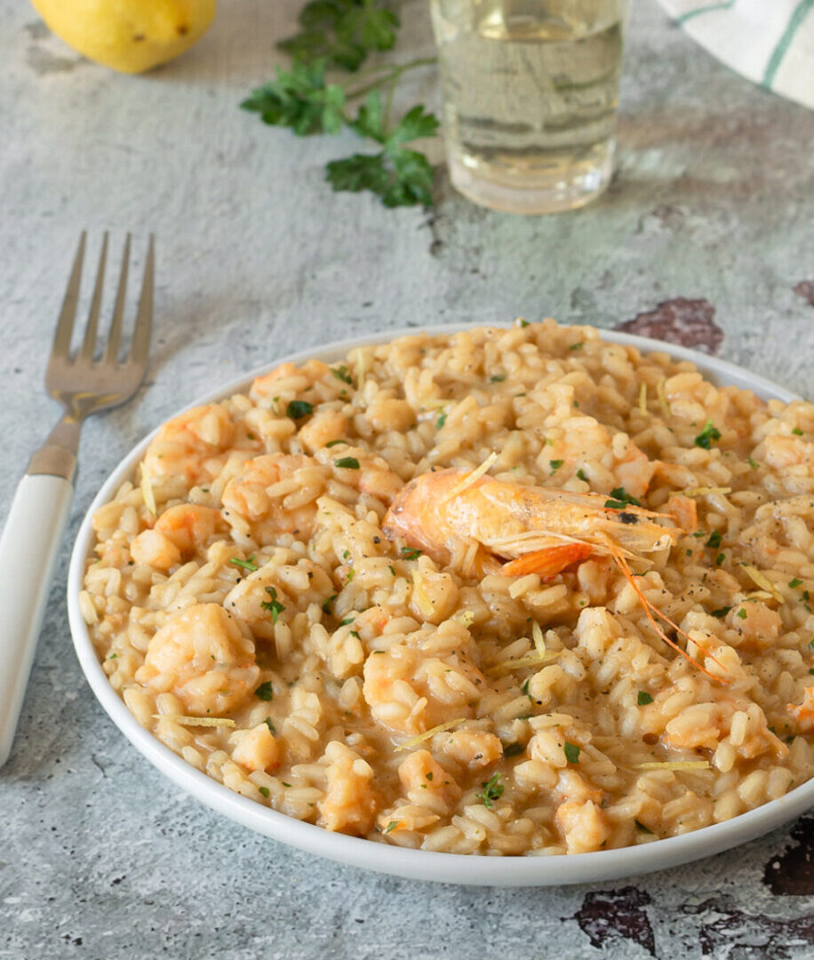 Risotto mit Garnelen