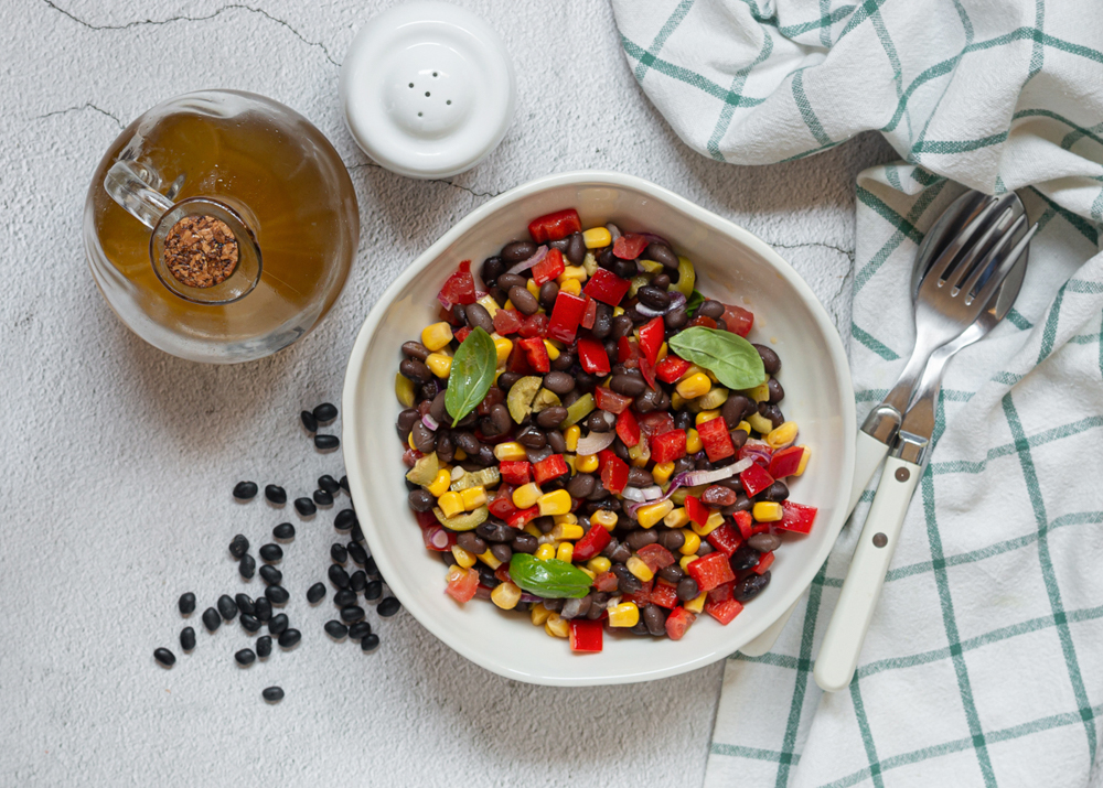 Schwarzer Bohnensalat