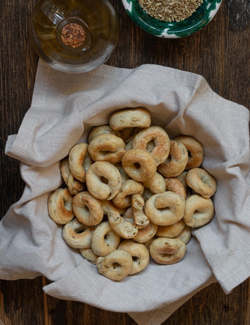 Apulische Taralli mit Fenchelsamen