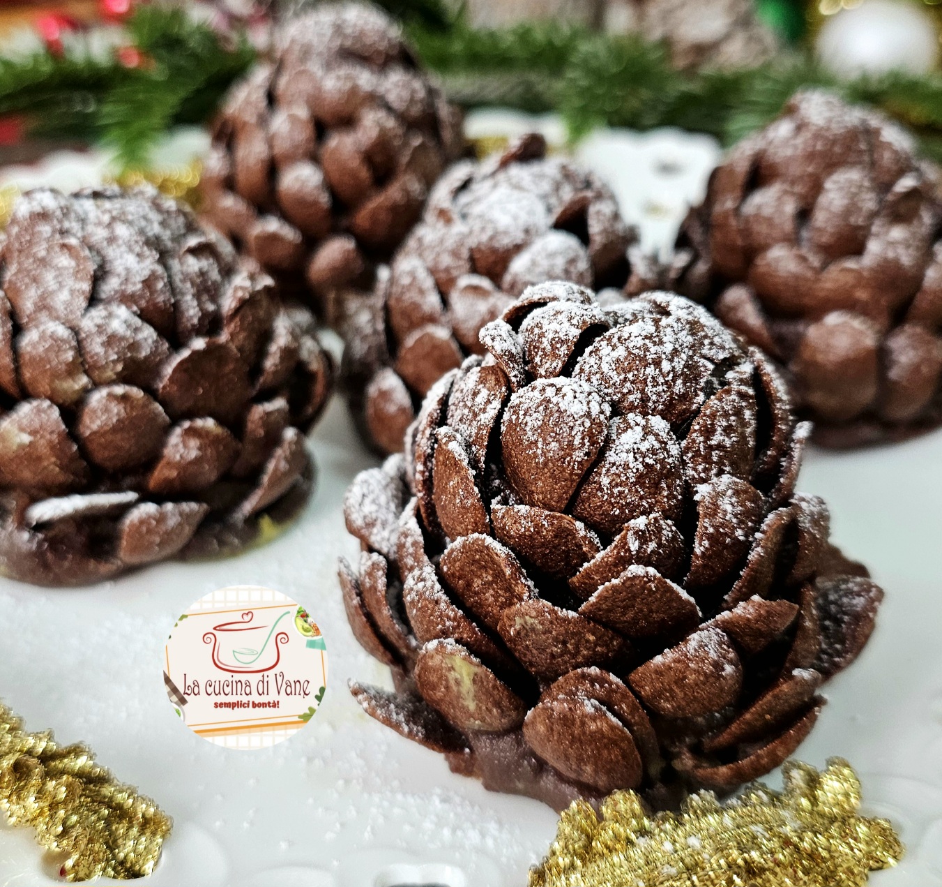 SÜßE WEIHNACHTS-TANNENZAPFEN Dessert ohne Backen einfaches Rezept
