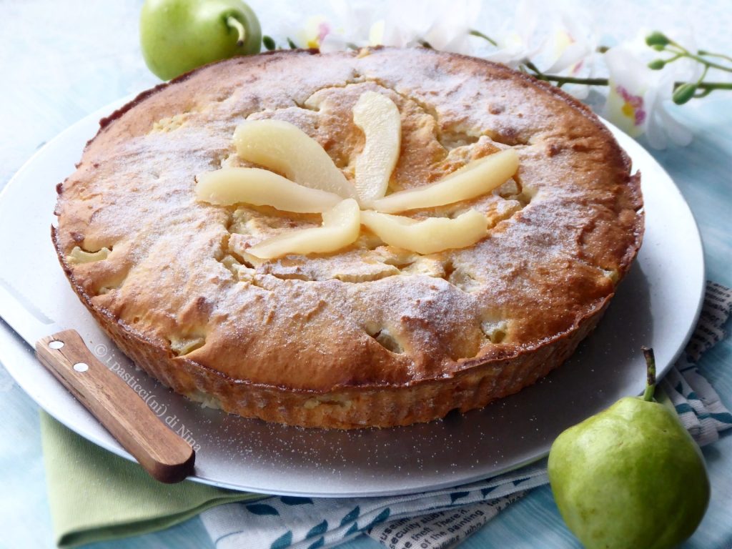 Saftiger, einfacher Birnen-Quark-Kuchen ohne Butter