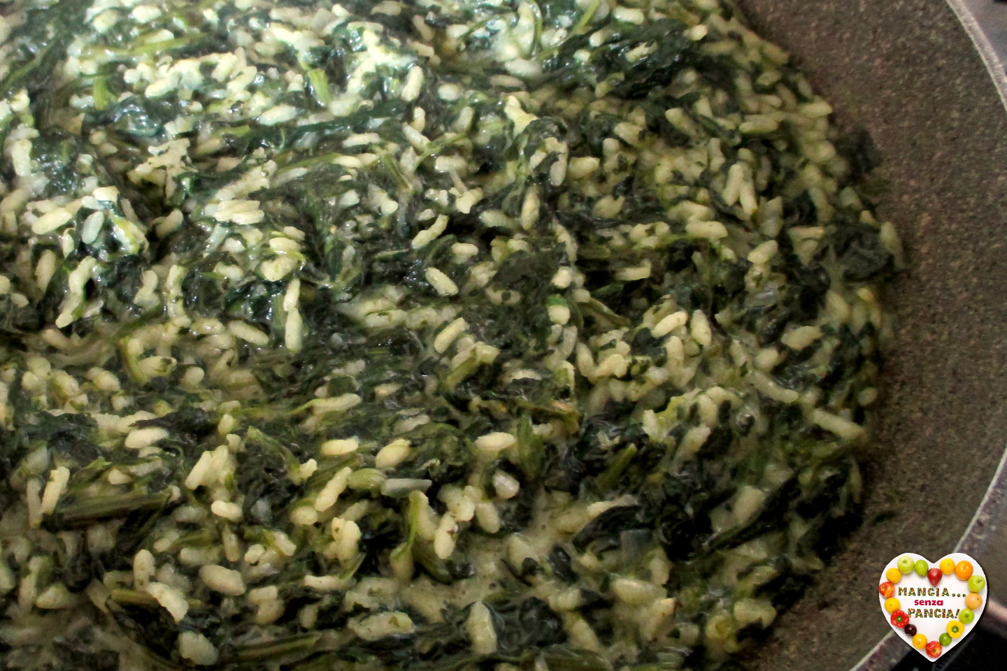 Cremiges Risotto mit Spinat