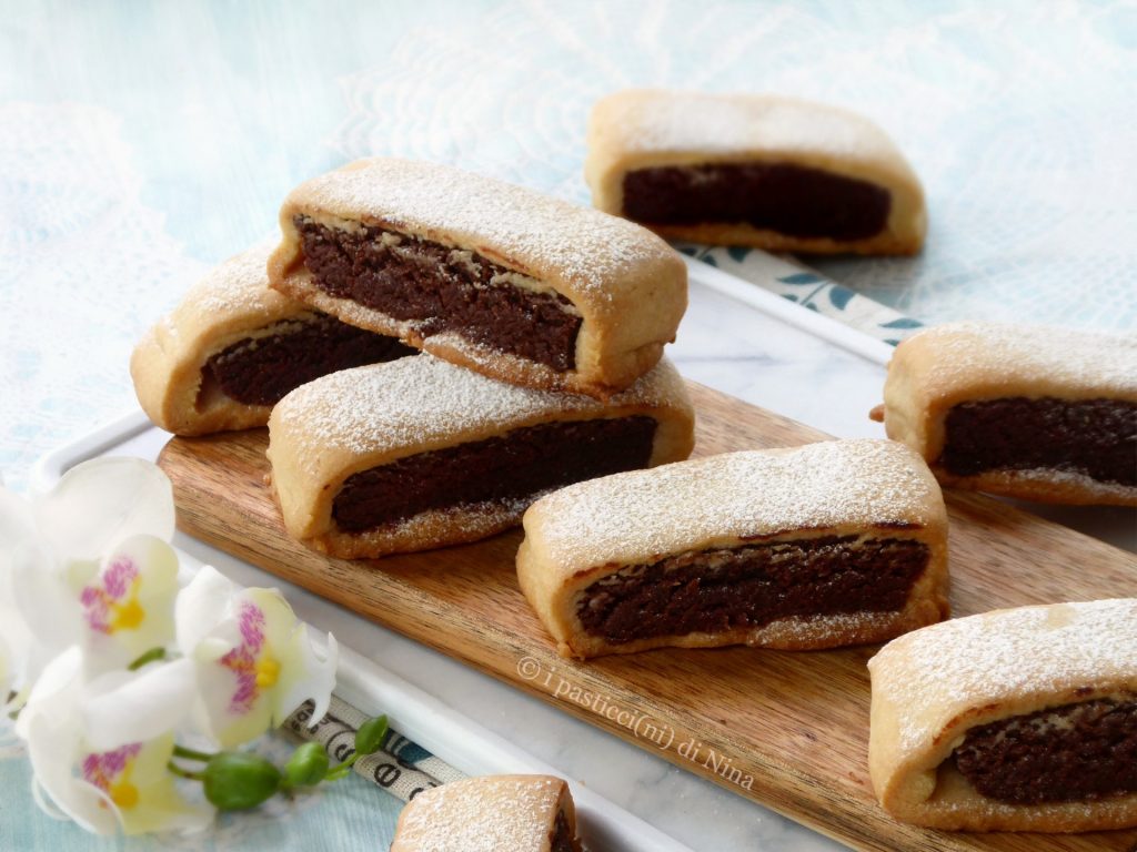 große gefüllte Kekse mit Schokolade und Kokos Rezept mit Nutella i pasticcini di Nina blog