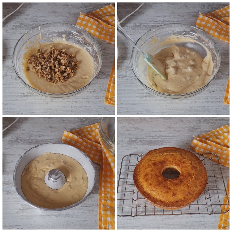 Gugelhupf mit Honig und Walnüssen, Zubereitung