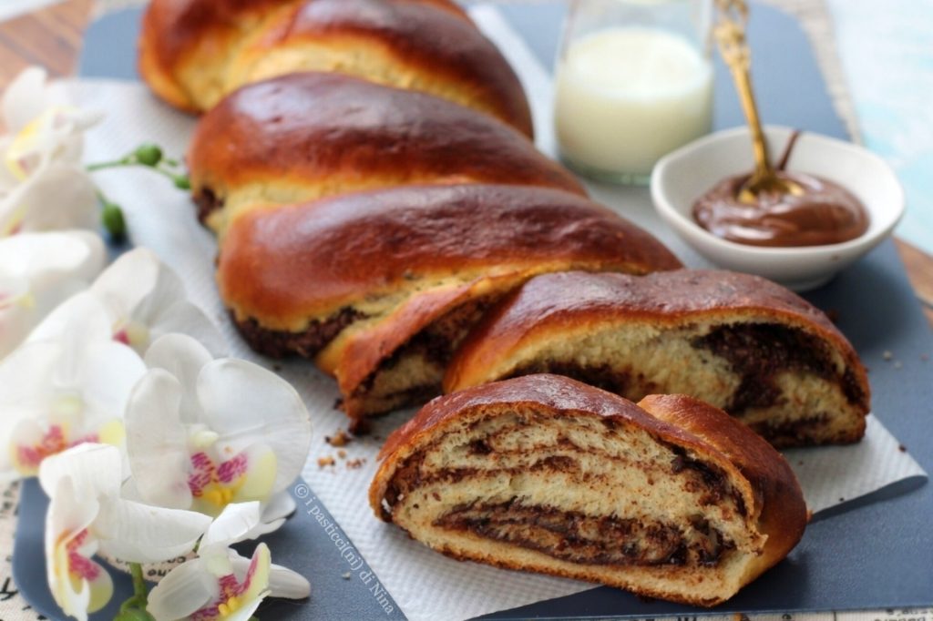 Hartweizengrießzopf mit Milch und Gianduia-Creme, ohne Eier – Rezept von I Pasticcini di Nina