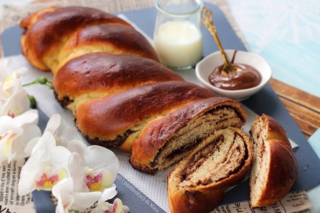 Hartweizengrießzopf mit Milch und Gianduia-Creme, ohne Eier – Rezept von I Pasticcini di Nina
