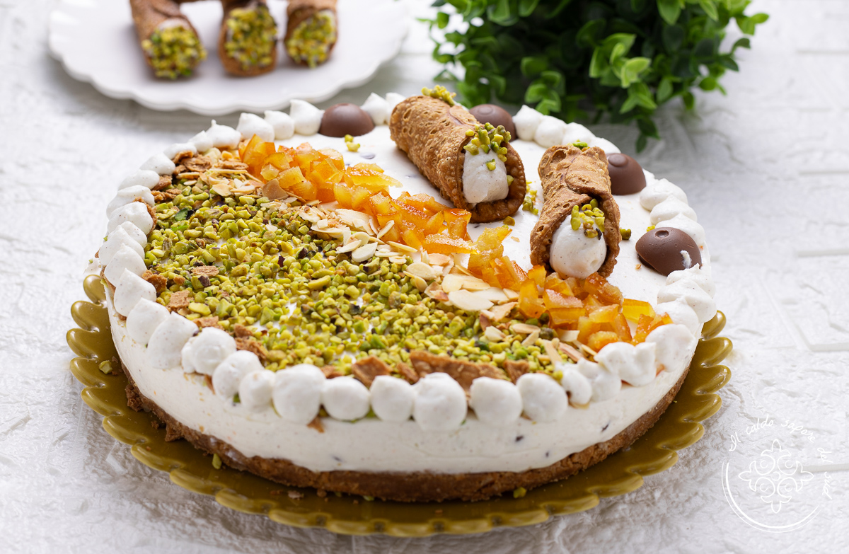 Cheesecake Cannoli mit Ricotta (sizilianisch)