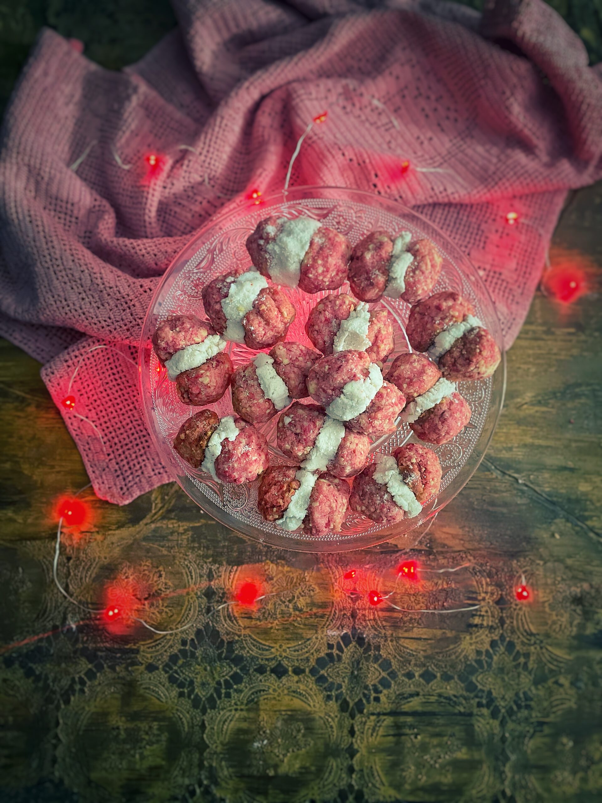 Vegane Pinke Baci di Dama, Glutenfrei