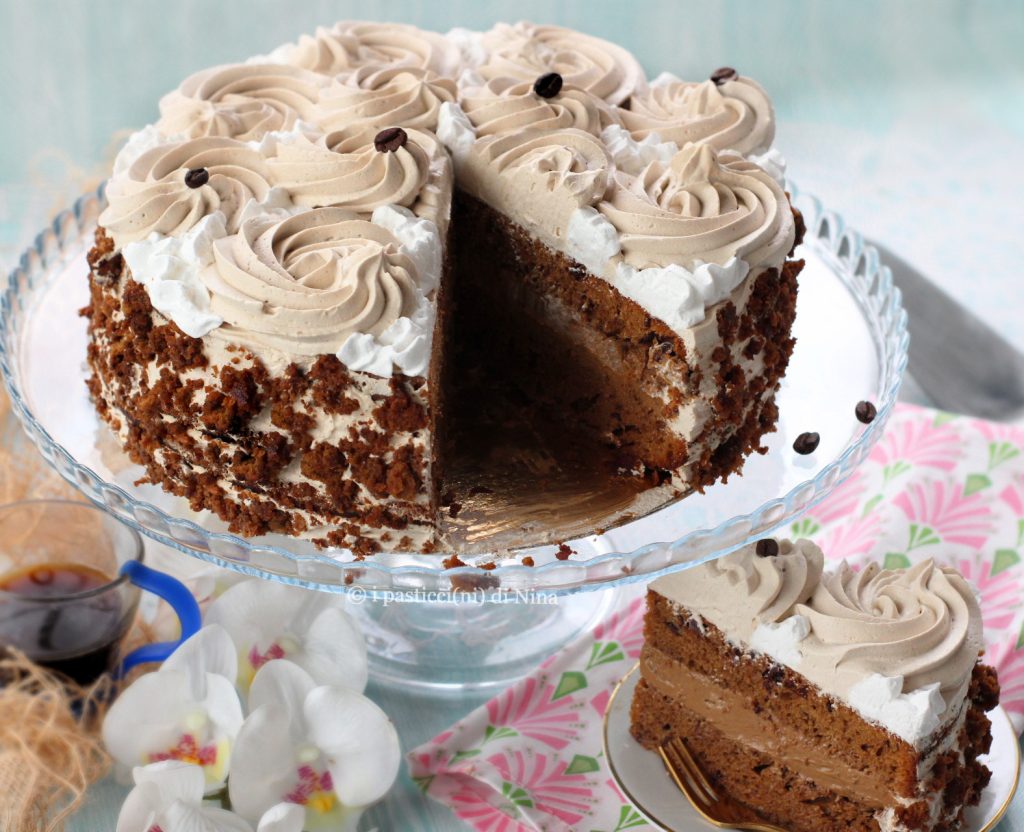 Kaffeetorte mit Creme und Schlagsahne – Rezept zum Vatertag i pasticcini di Nina