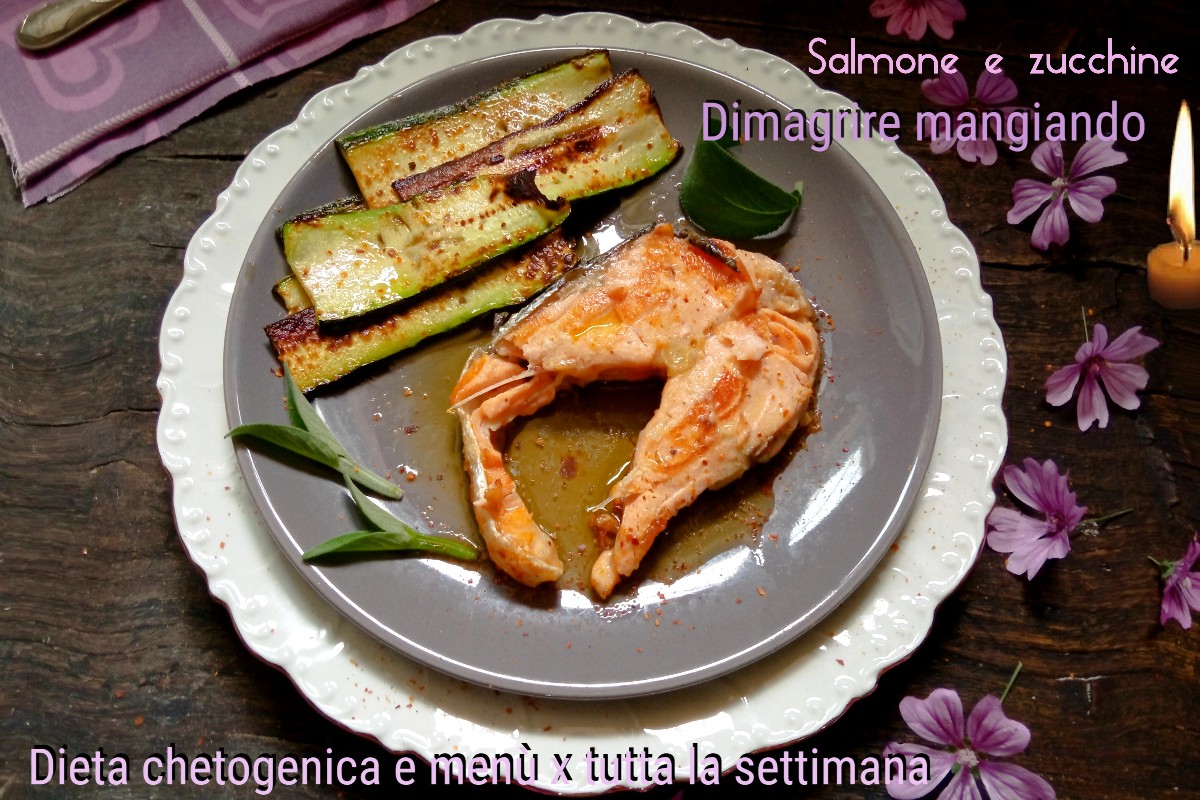 Keto-Diät: Donnerstag Abendessen mit Lachs und Zucchini