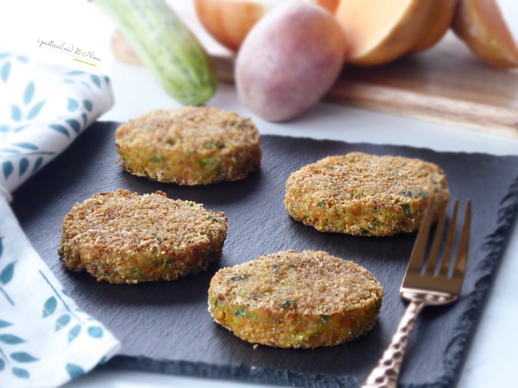 Medaillons aus Kürbis und Zucchini ohne Ei