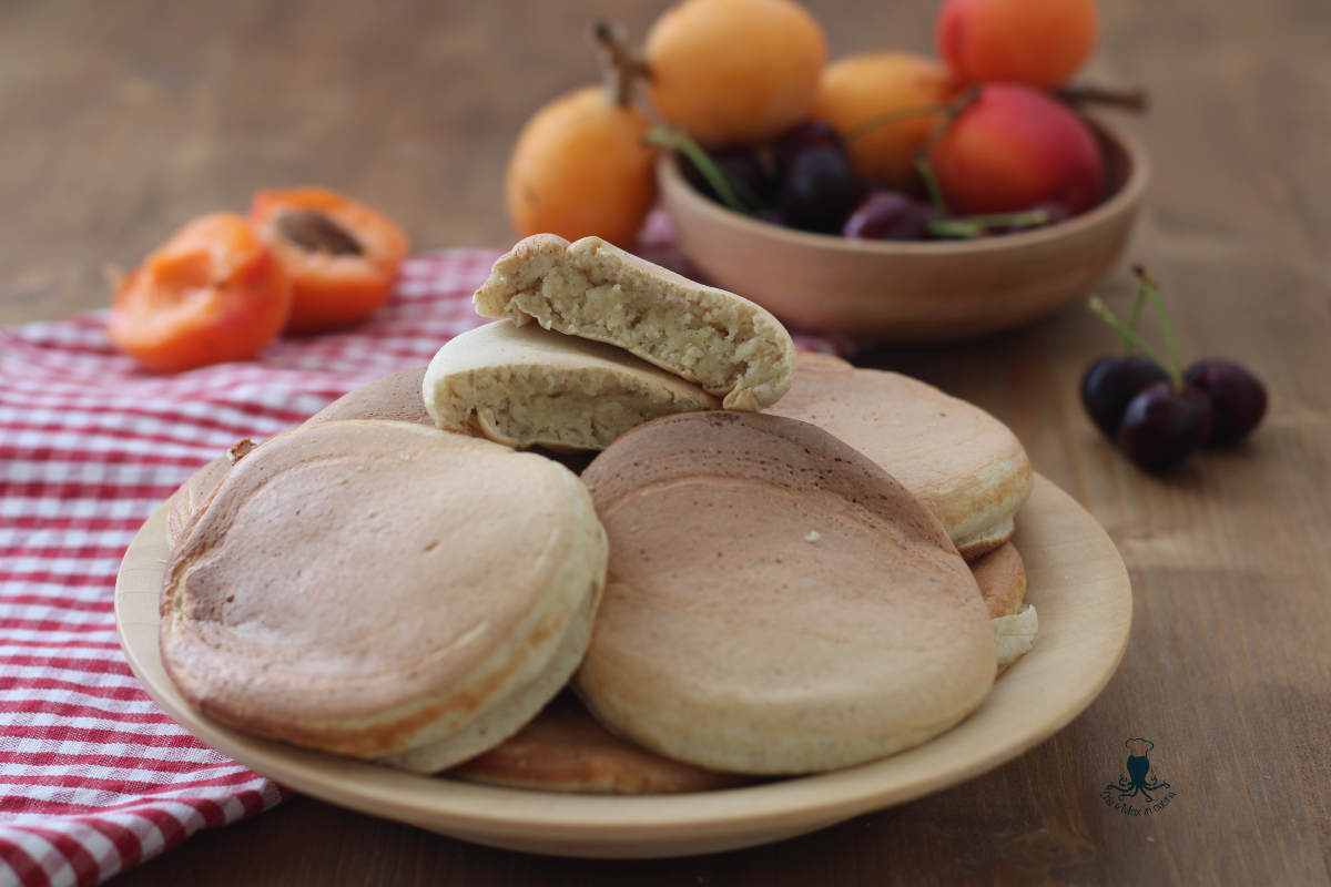 Fit-Pancakes mit Eiweiß, Rezept mit Hafermehl.