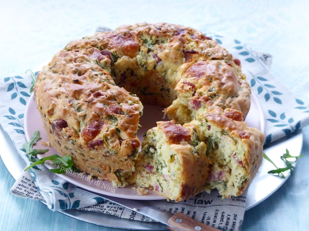 Rustikaler Rucola-Gugelhupf - schnelles Rezept i pasticcini di Nina