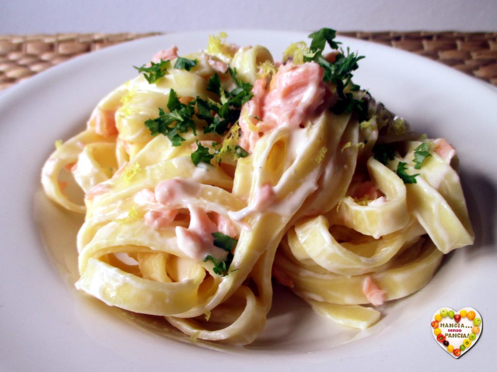 Tagliatelle mit Lachs, Mangia senza Pancia