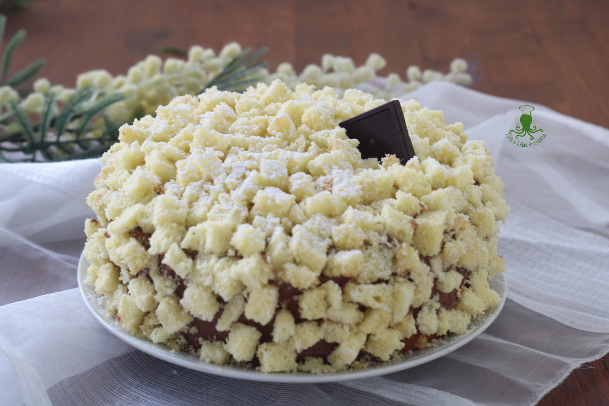 Mimosa-Torte mit Schokoladen-Chantilly