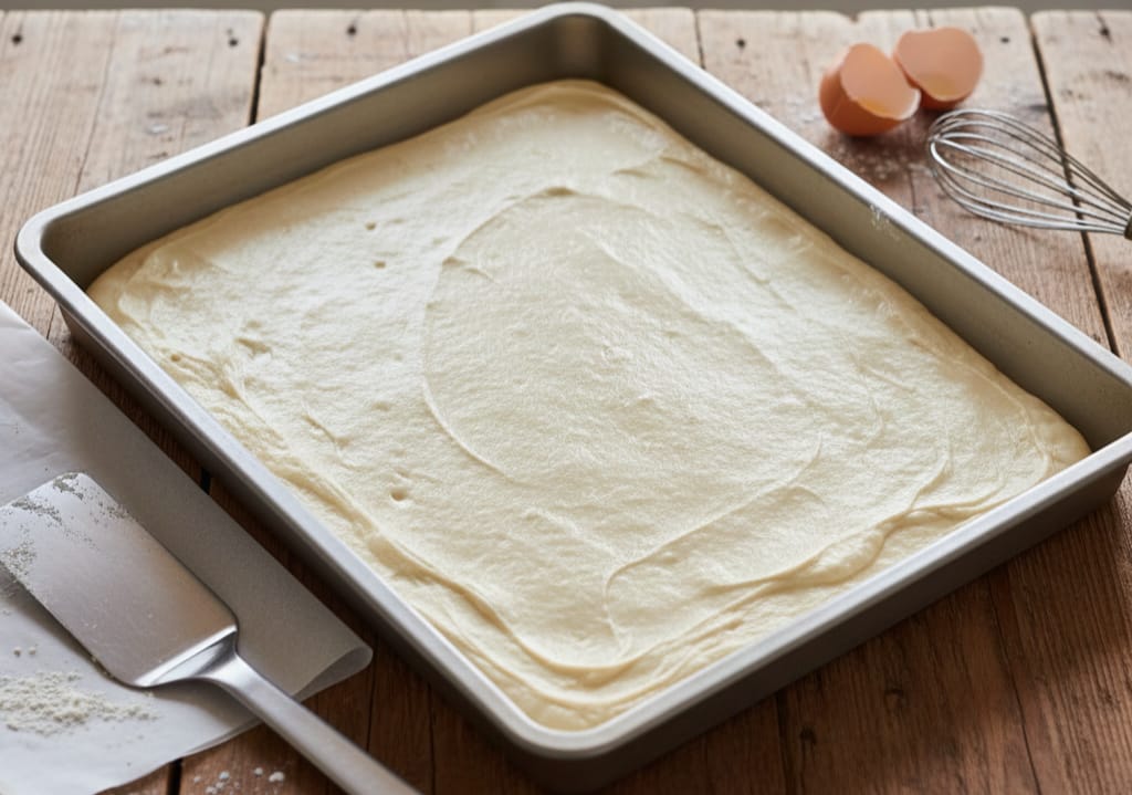 Fluffige Biskuitrolle mit Chantilly-Creme