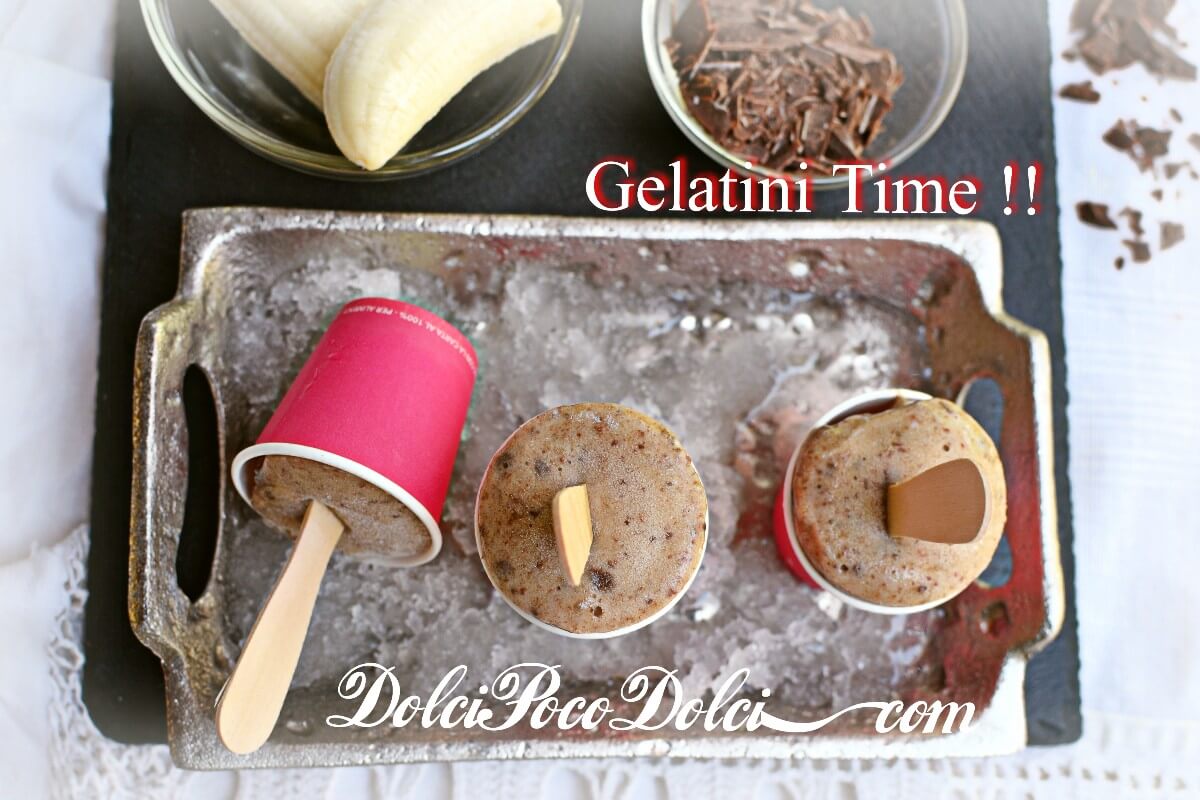 Gelato Time Banane & Schokolade: zuckerfrei in 5 Minuten, als Stieleis!