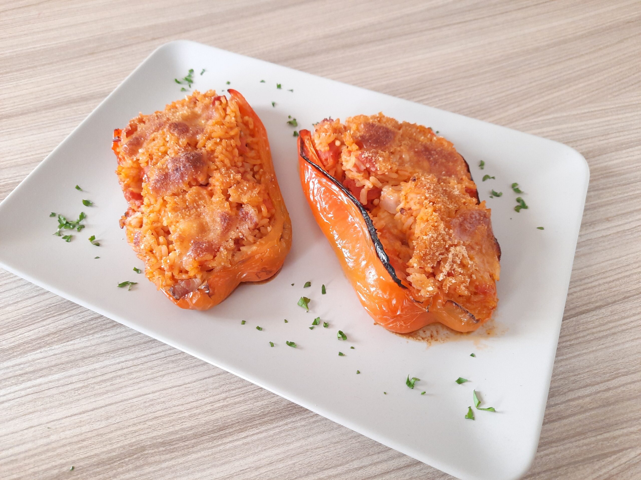 Gefüllte Paprika mit Reis