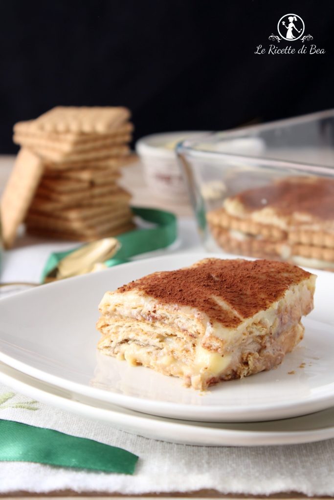 mattone dolce con crema pasticcera senza cottura